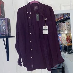 Abercrombie & Fitch Dress Shirt Brand New 100% Linen